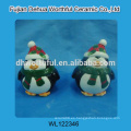 Cute decorativas de cerámica de Navidad pingüino figurillas